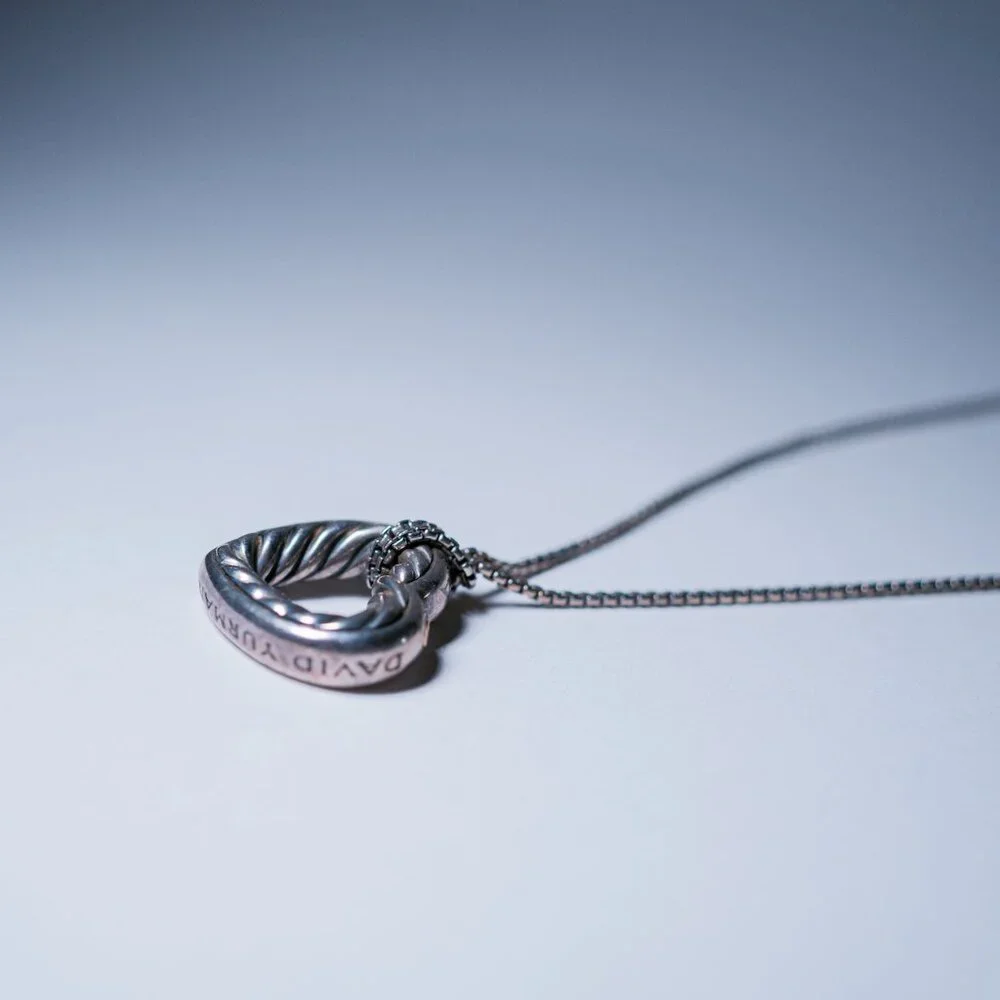 David Yurman Cable Heart Necklace - Picture 3 of 8